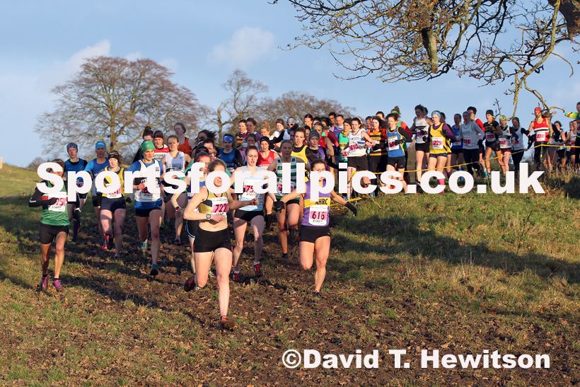Senior womens cross country, 2019 North Eastern Cross Country Champs., Alnwick, Northumberland.  Photo: David T. Hewitson/Sports for All Pics